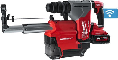 Milwaukee m18 onefhpx del-552c | SDS-Plus Bohrhammer mit Staubabsaugung | einstellen | 2x 5,0-Ah-Batterie - 4933478498