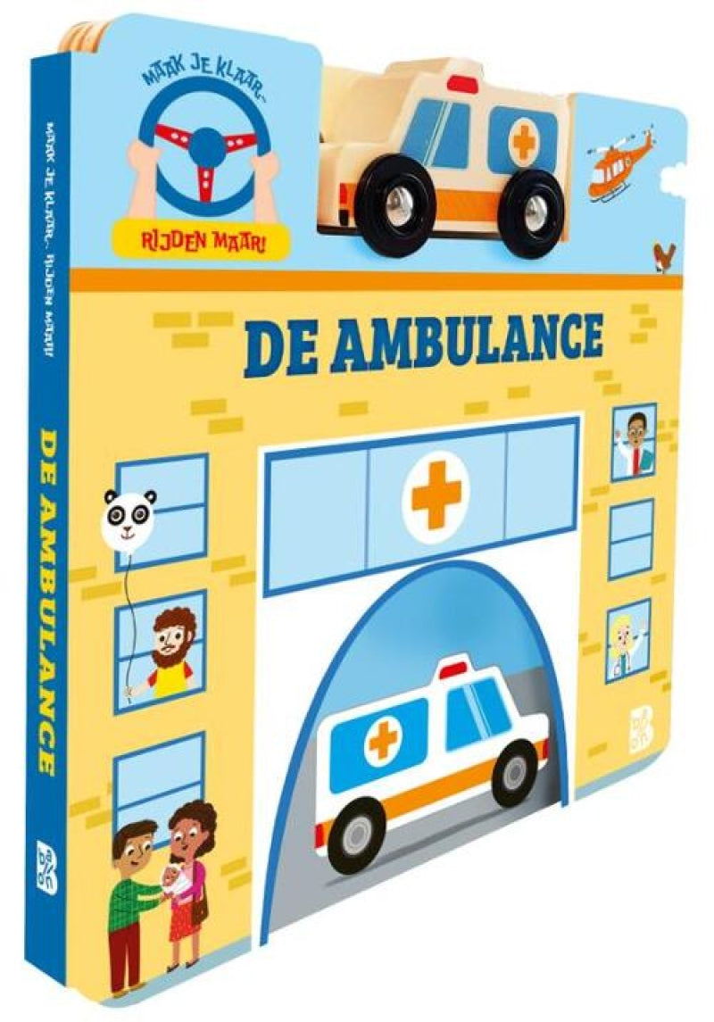 Buch machen Sie sich bereit, um zu fahren, aber Krankenwagen
