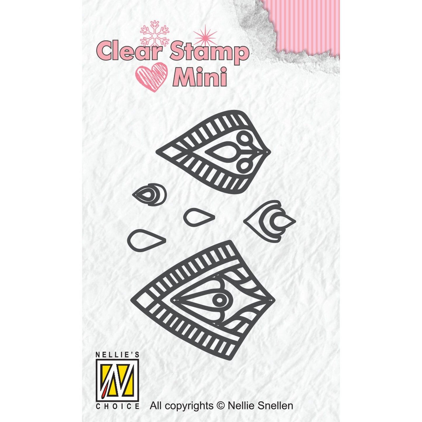 Nellies Wahl • Transparente Stempel Mandala Mini-Blumenstern