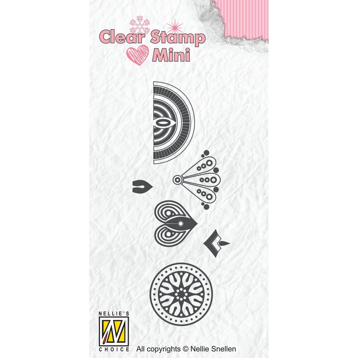 Nellies Wahl • Clear Stamps Mandala Mini Flower-3