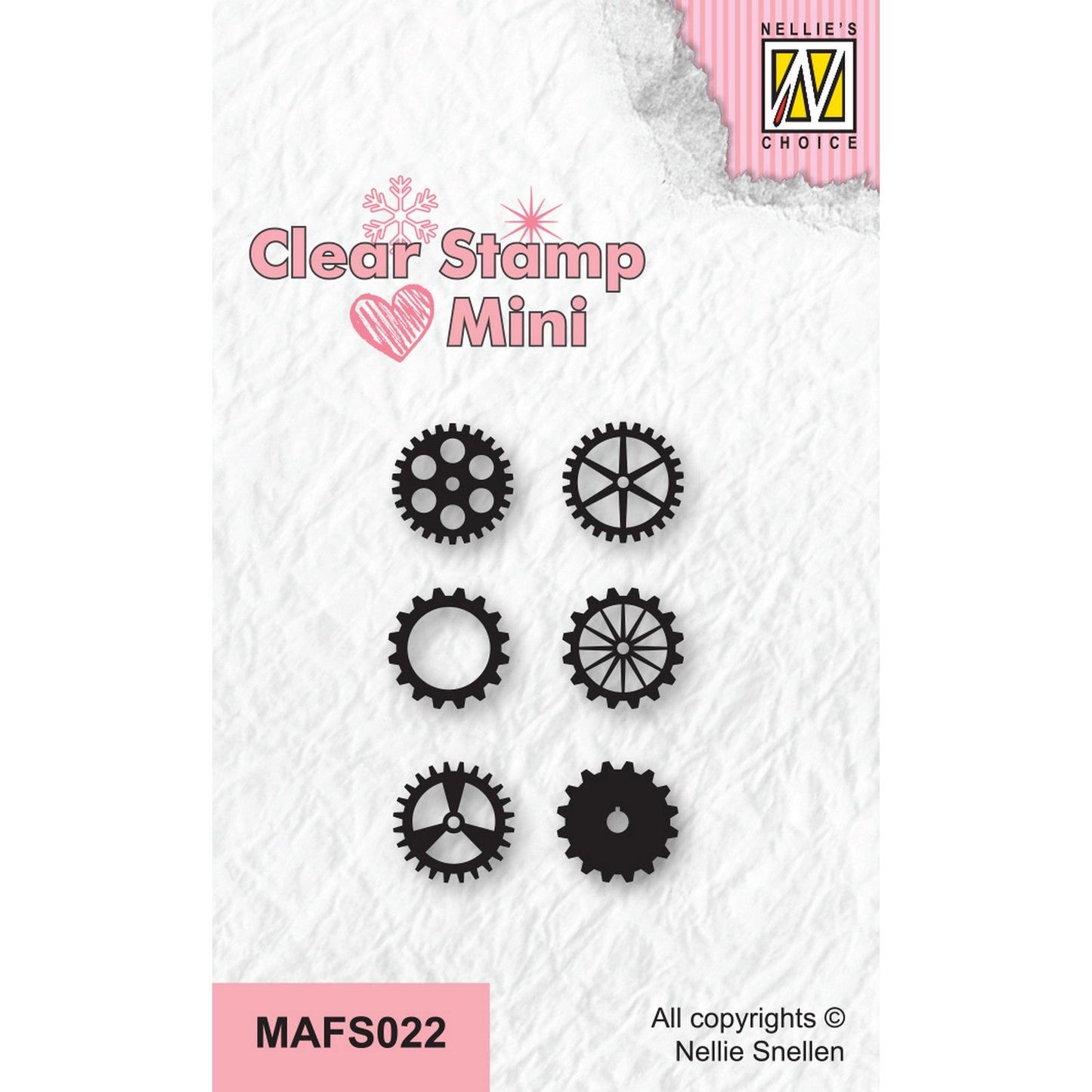 Nellies Wahl • Mini-Clear-Stempel-Zahnräder