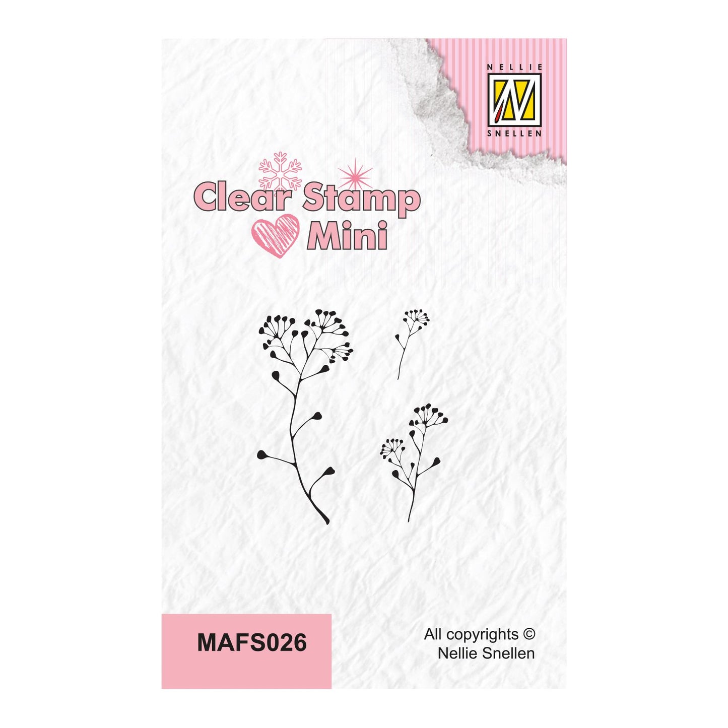 Nellies Wahl • Mini Clear Stamps Embelliefer Branch
