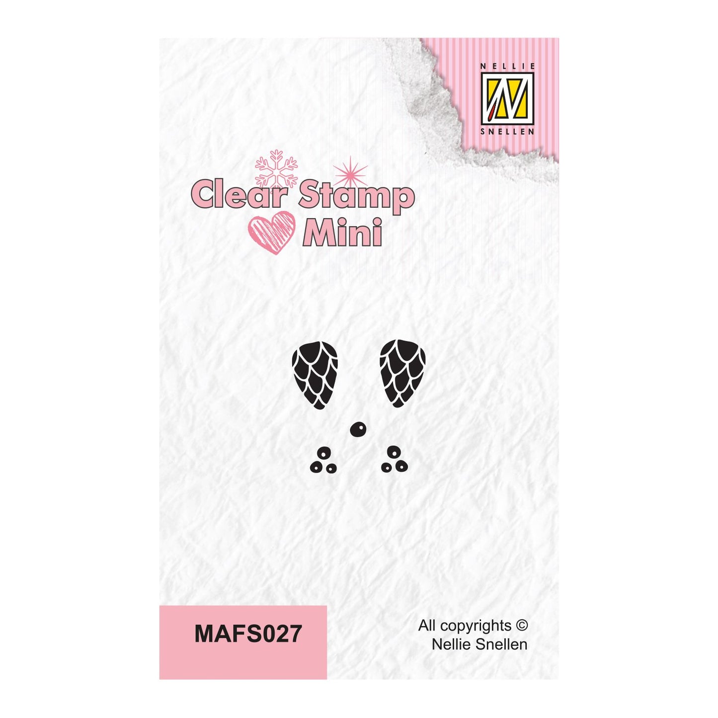 Nellies Wahl • Mini-Klarstempel Tannenzapfen und Beeren
