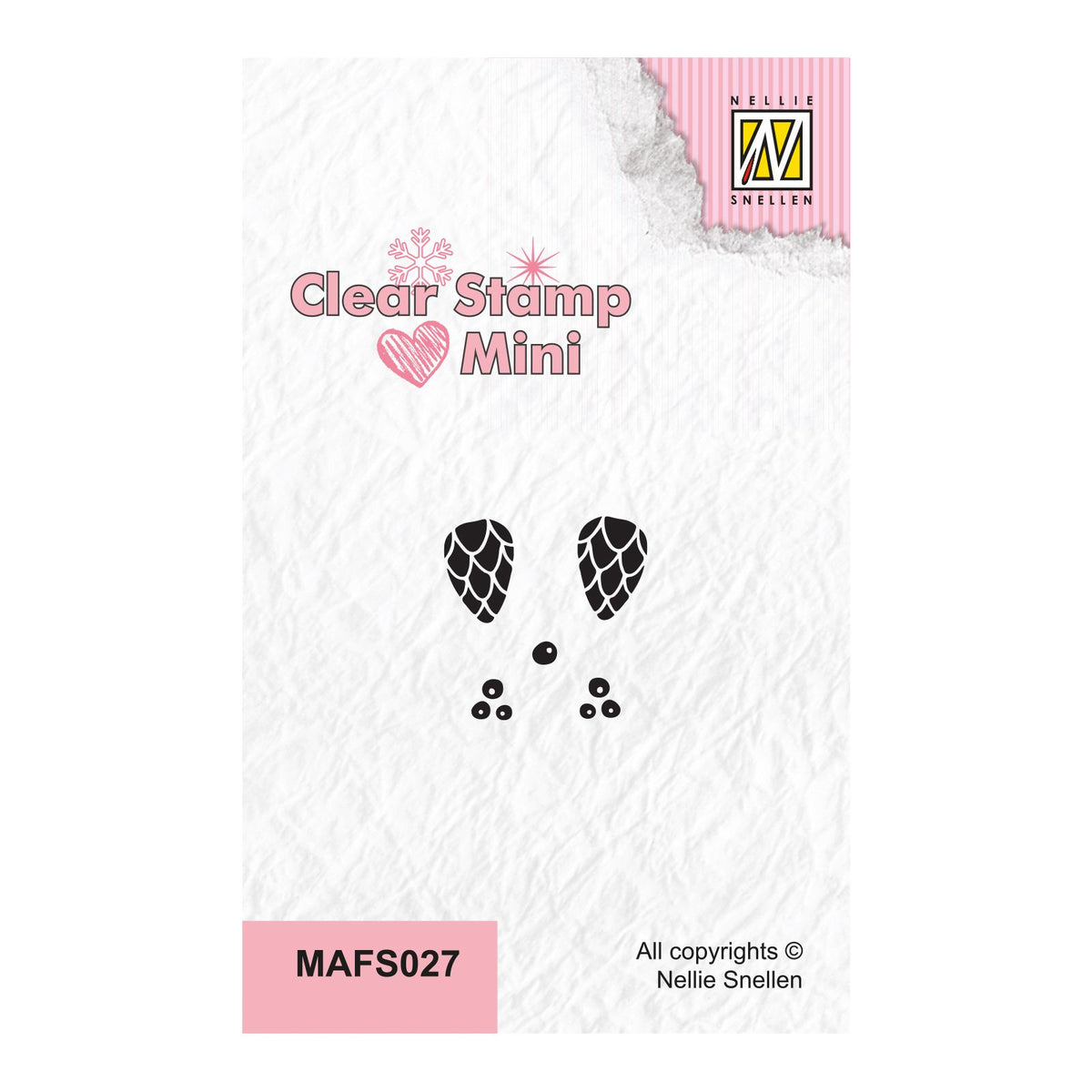 Nellies Wahl • Mini-Klarstempel Tannenzapfen und Beeren