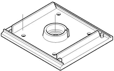 Makita-Zubehör 151232-3 | Schleifteller-Set | makita bo4510 + bo4540 | Grundplatte + Filzsohle - 151232-3