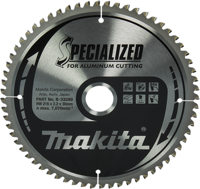Makita Zubehör Kappsägeblatt Aluminium | spezialisiert 216x30x2,2 64t -5g - b-33299 - b-33299