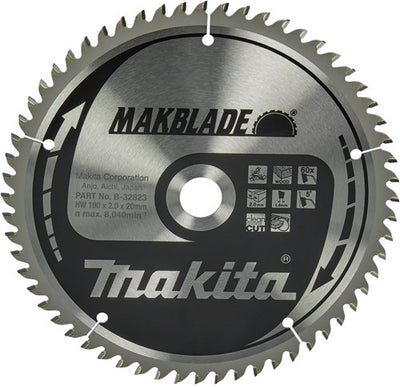Makita Zubehör Kappsägeblatt | Holz | 190x20x2,0 60t 5g - b-32823