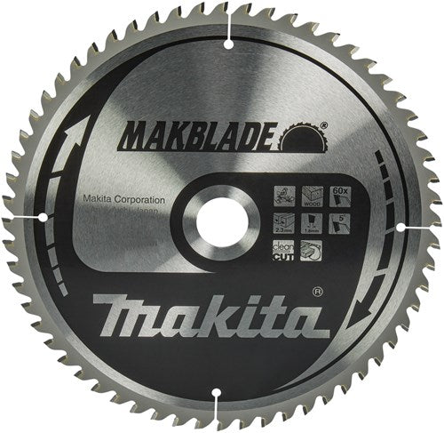 Makita Zubehör Kappsägeblatt | Holz | 260x30x2,3 60t 5g - b-32801