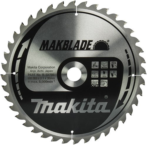 Makita Zubehör Kappsägeblatt | Holz | 305x30x2,3 40t 5g - b-32786