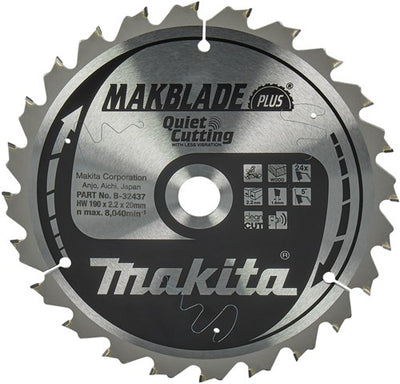 Makita Zubehör Kappsägeblatt | Holz | q c 190x20x2,2 24t 5g - b-32437