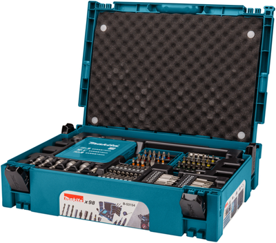 Makita-Zubehör b-53154 | Bohrer- und Schraubendreher-Bit-Set | 98 Stück - b-53154