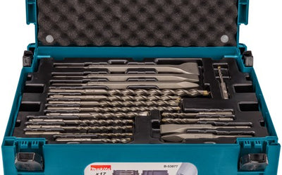 Makita-Zubehör b-53877 | Bohrer- und Meißelset SDS-Plus | 17-teilig | in mbox1 - b-53877