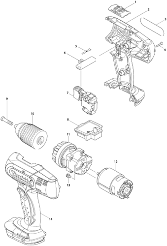 Makita Zubehörgehäuse für BDF453 – 187363-2 – 187363-2