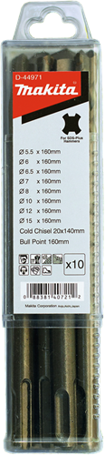 Makita Zubehör Bohrmeißel-Set 10-teilig – D-44971 D-44971