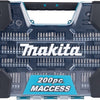 Makita Zubehör Bohrer- und Schrauberbit-Set 200-teilig – e-22610