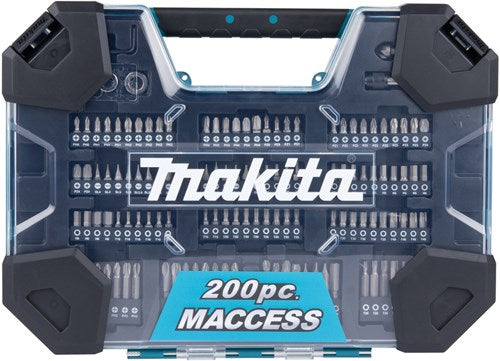 Makita Zubehör Bohrer- und Schrauberbit-Set 200-teilig – e-22610