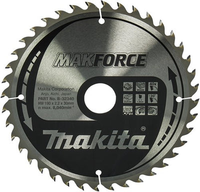 Makita Zubehör Kreissägeblatt | Holz | 190x30x2,2 40t 20g - b-32340