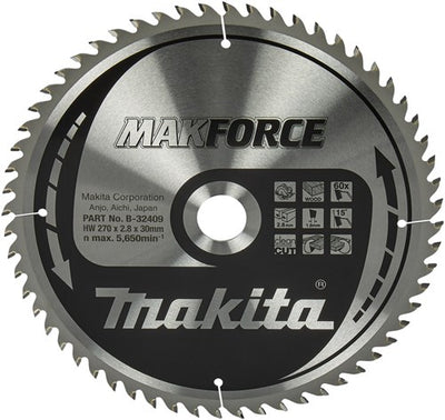 Makita Zubehör Kreissägeblatt Holz 270x30x2,8 60t 15g - B-32409