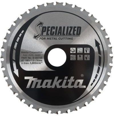 Makita Zubehör Kreissägeblatt Metall 136x20x1,5 30t 0g - B-07319