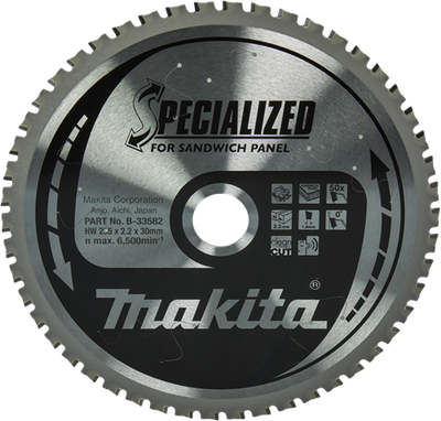 Makita Zubehör Kreissägeblatt Sandwichplatte | spezialisiert 235x30x2,2 50t 0g - b-33582 - b-33582