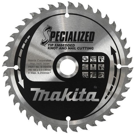 Makita Zubehör Kreissägeblattspitze 235 x 30 x 2,3 48 Zähne 18 g – B-09519