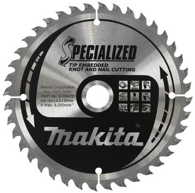 Makita Zubehör Kreissägeblattspitze 235 x 30 x 2,3 48 Zähne 18 g – B-09519