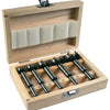 Makita Zubehör D-47363 5-teiliges Scharnierlochbohrset in Holzkassette – 15–35 mm – D-47363