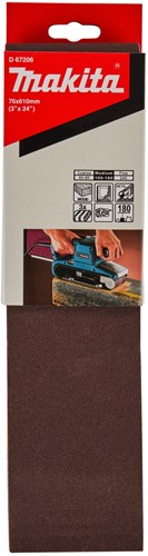 Makita-Zubehör d-67206 | Schleifband | k180 sparen | 76x610 | 3 Stück - d-67206