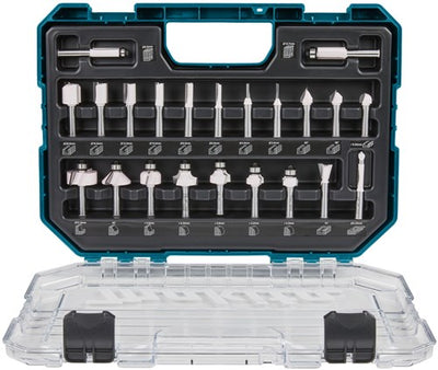 Makita-Zubehör d-74778 | Frässet | 8mm | 22-teilig | im Kunststoffkoffer - D-74778