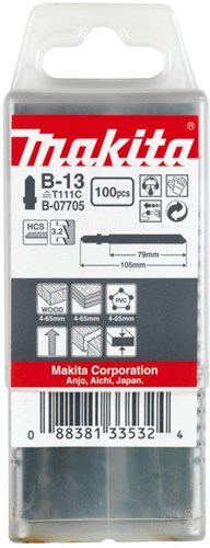 Makita Zubehör Stichsägeblatt B13 - T111c | 100 Stück - b-07705