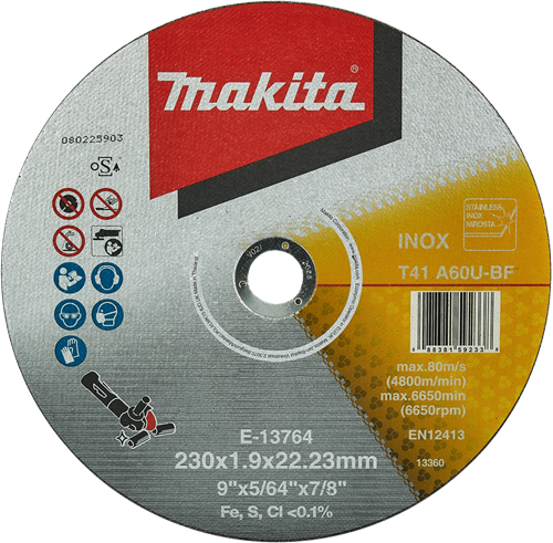 Makita Zubehör Trennscheibe Edelstahl 230 mm - E-13764 E-13764
