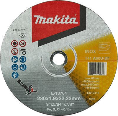 Makita Zubehör Trennscheibe Edelstahl 230 mm - E-13764 E-13764