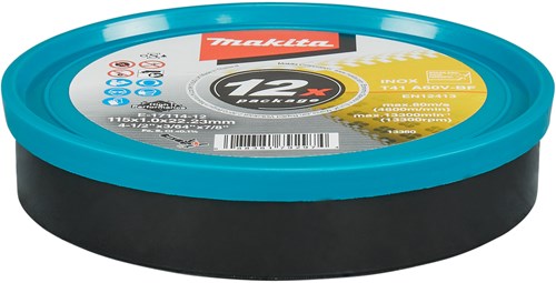 Makita Zubehör Trennscheibe Edelstahl A60V 115x22,23x1,0mm - E-17114-12