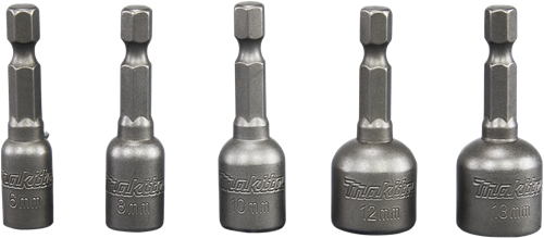 Makita Zubehör-Steckschlüsselsatz 6 8 10 12 13 x 50 m – B-39154 B-39154