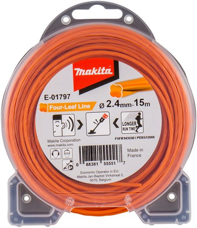 Makita-Zubehör e-01797 | Mähfaden | 2,4x15m | orange - e-01797