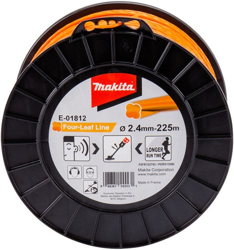 Makita-Zubehör e-01812 | Mähfaden | 2,4x225m | orange - e-01812