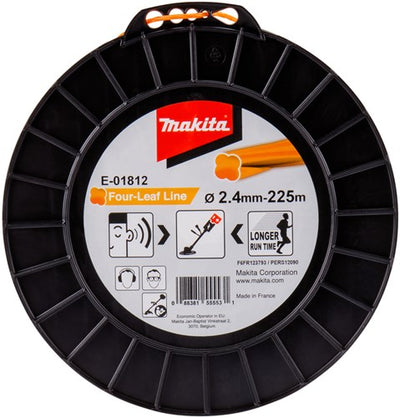 Makita-Zubehör e-01812 | Mähfaden | 2,4x225m | orange - e-01812