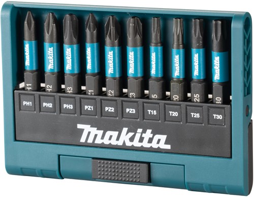 Imp Makita Zubehör E-12011 Schlagschrauber-Bit-Set | 10-teilig | x act black - e-12011