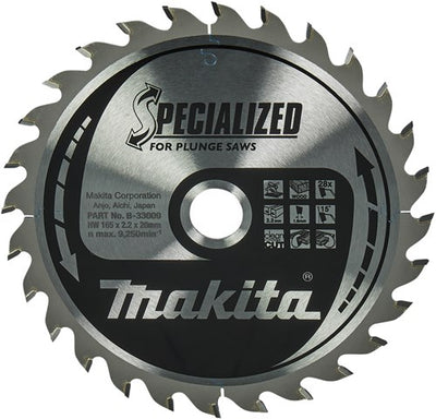 Makita Zubehör Tauchsägeblatt | Holz | 165x20x2,2 28t 23g - b-33009