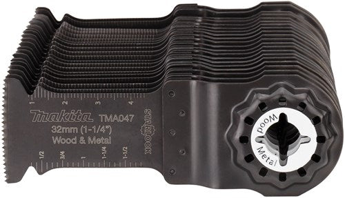 Makita Zubehör Tauchsägeblatt 32 mm Holz Metall (20 Stück) – B-64814-20 – B-64814-20
