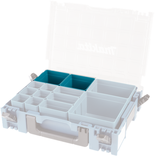 Makita Zubehör-Einsatzbox 100 x 100 mm, Mbox-Organizer – 191 x 95–9 – 191 x 95–9