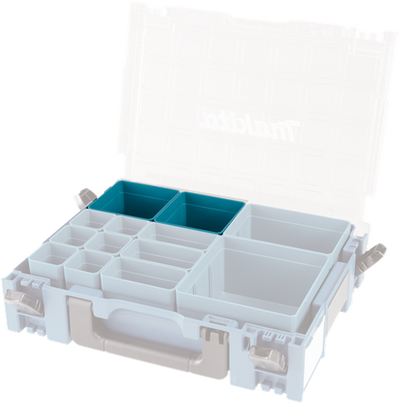 Makita Zubehör-Einsatzbox 100 x 100 mm, Mbox-Organizer – 191 x 95–9 – 191 x 95–9