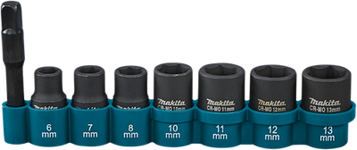 Makita Zubehör Schlagschrauber-Set 8-teilig – e-12289 – e-12289