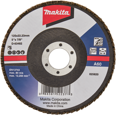 Makita Zubehör Lamellenschleifscheibe 125 mm A60 – D-63482 – D-63482