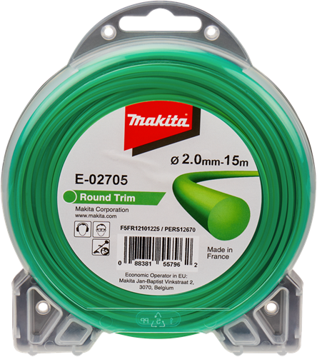 Makita Zubehör Mähfaden 2,0x15m rund - e-02705 - e-02705