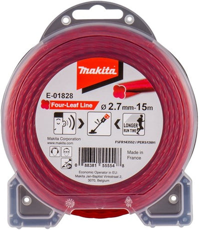 Makita Zubehör Mähfaden 2,7x15m rot - e-01828 - e-01828