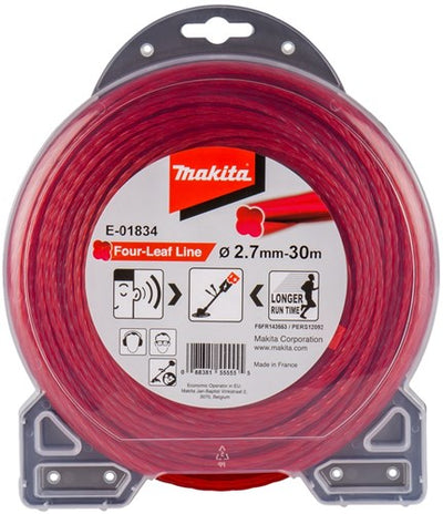 Makita Zubehör Mähfaden 2,7x30m rot - e-01834