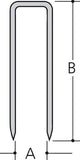 Makita-Klammern 22 mm 10 x 0,6 x 1,2 mm (5040 Stück)