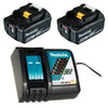 Makita Zubehör Power-Source-Kit 199480-6 – 2x Akku BL1860B 18 V 6,0 Ah mit Batterieanzeige + Ladegerät DC18RC – 199480-6
