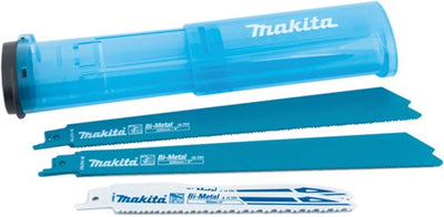 Makita Zubehör Säbelmesser-Set 6-teilig im abschließbaren und wiederverwendbaren Koffer – B-44448
